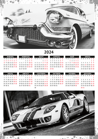 Вертикальные календари-постеры A4 - Авто - семь звезд
