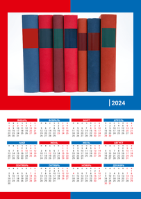 Вертикальные календари-постеры A4 - Книги